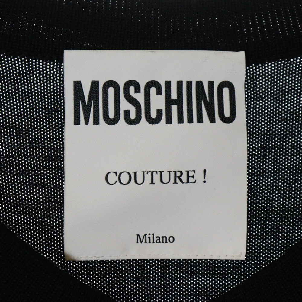 MOSCHINO(モスキーノ) Sボタン ニットカーディガン レディース ブラック KD7253300