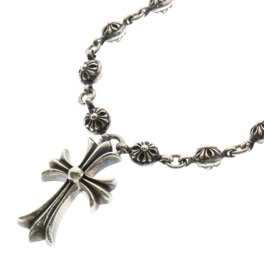 CHROME HEARTS(クロムハーツ) #1 CRSBL CHN SML CH CRS クロスボールチェーン スモールCHクロス ネックレス シルバー BCA193