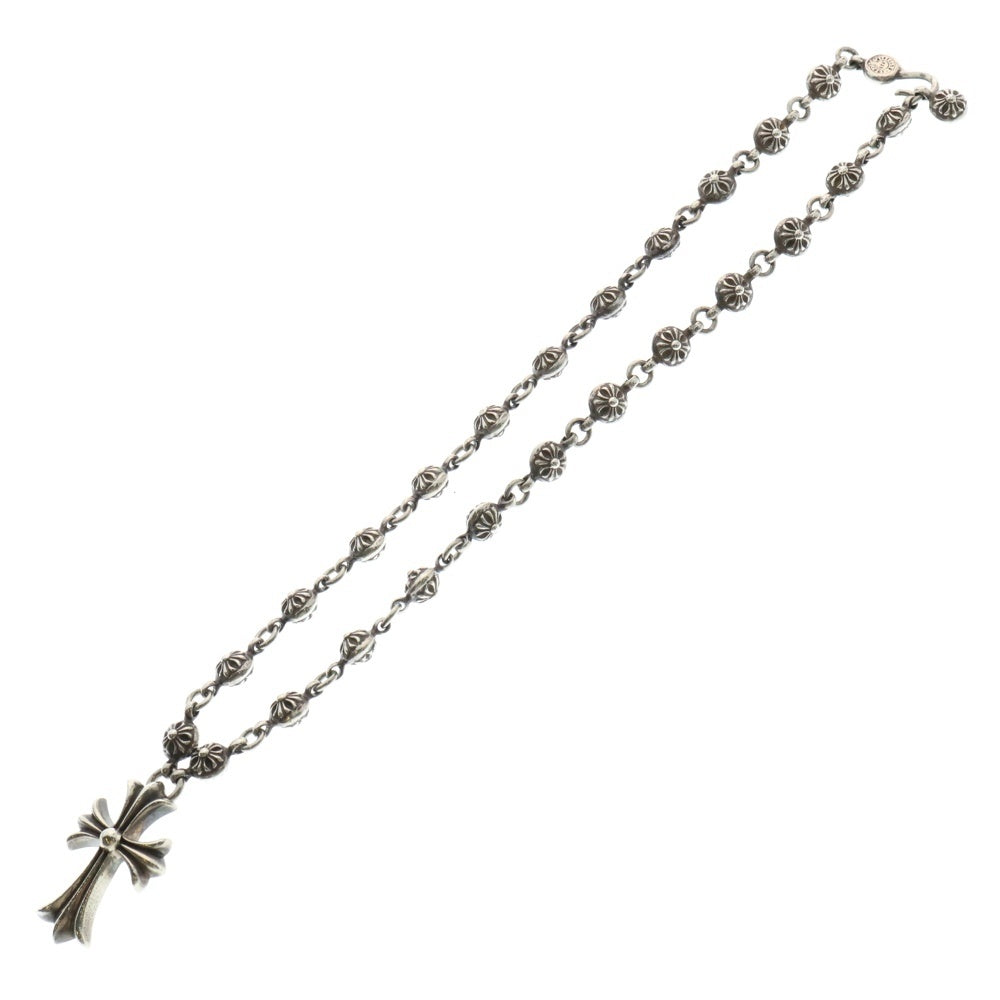 CHROME HEARTS(クロムハーツ) #1 CRSBL CHN SML CH CRS クロスボールチェーン スモールCHクロス ネックレス シルバー BCA193