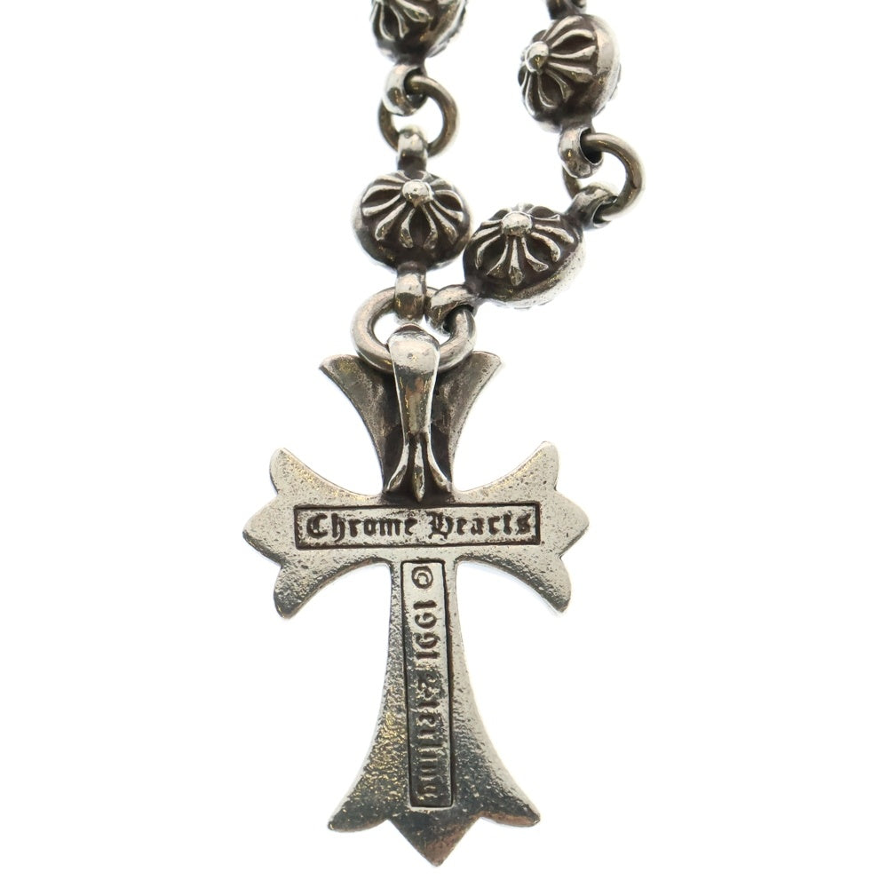 CHROME HEARTS(クロムハーツ) #1 CRSBL CHN SML CH CRS クロスボールチェーン スモールCHクロス ネックレス シルバー BCA193