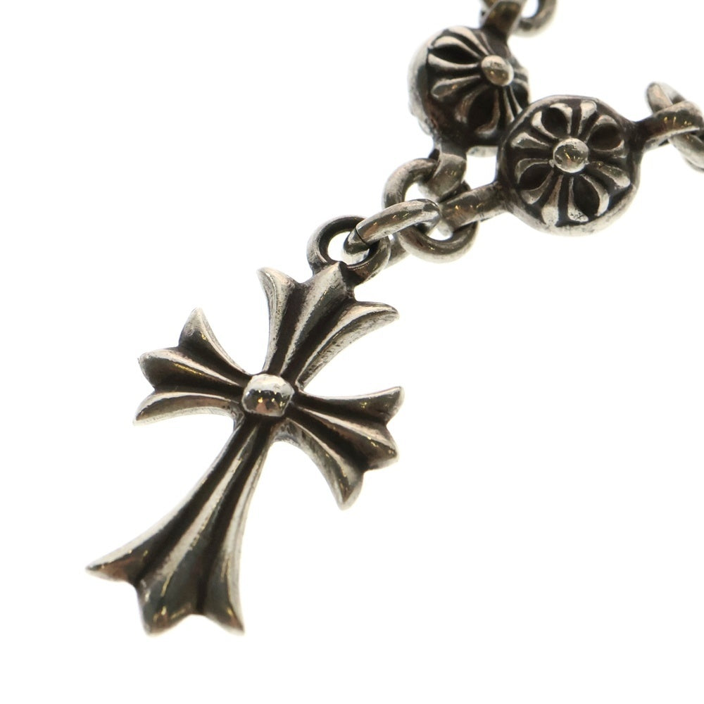 CHROME HEARTS(クロムハーツ) #1 CRSBL CHN TINY CH CRS クロスボールチェーン タイニーCHクロス ブレスレット シルバー