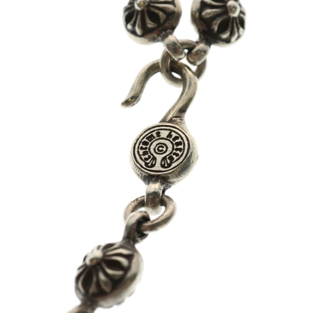 CHROME HEARTS(クロムハーツ) #1 CRSBL CHN TINY CH CRS クロスボールチェーン タイニーCHクロス ブレスレット シルバー
