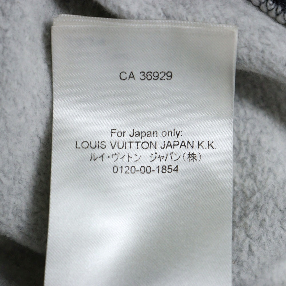 LOUIS VUITTON(ルイヴィトン) フロントLVロゴ クルーネック長袖スウェットトレーナー グレー RM241M UYR HQY13W