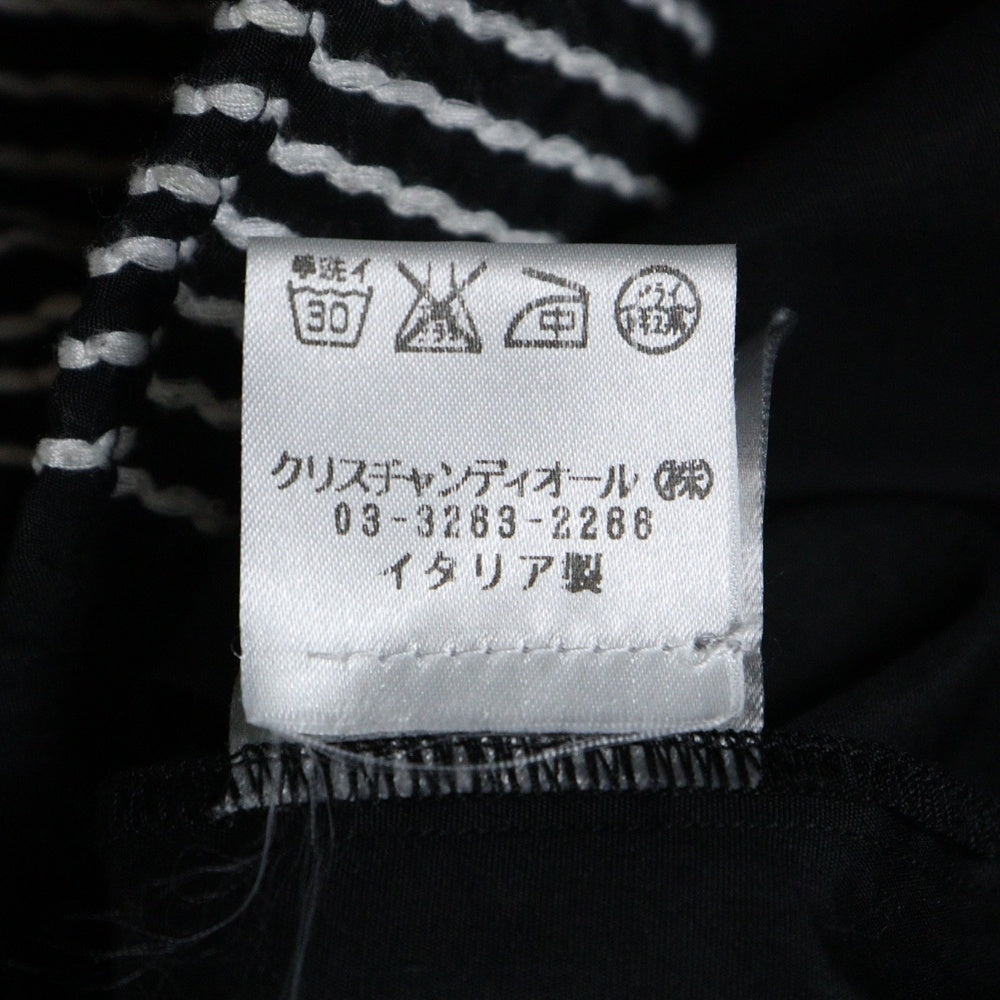 Dior HOMME(ディオールオム) 06SS エディ期 ステッチデザイン 半袖シャツ ブラック 6EF1059101