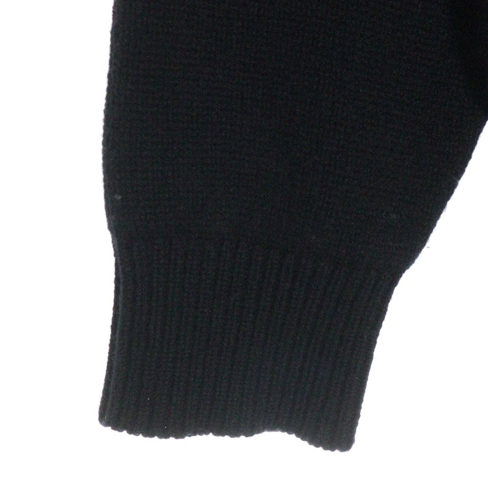 CHANEL(シャネル) ココマーク 総柄カシミヤハーフジップ長袖ニットシャツ レディース アイボリー/ブラック P73216K10523