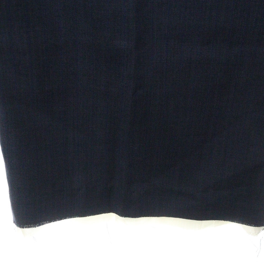 NO BRAND(ノーブランド) knuth marf カットオフデザインワイドウールスラックスパンツ レディース ネイビー KM24SA06