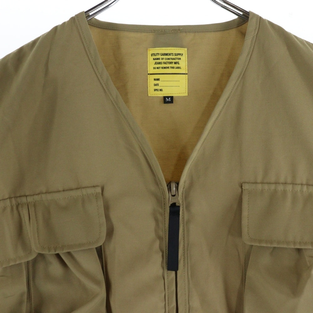 NO BRAND(ノーブランド) jeans factory clothes コンテナポケットブルゾンジャケット ベージュ