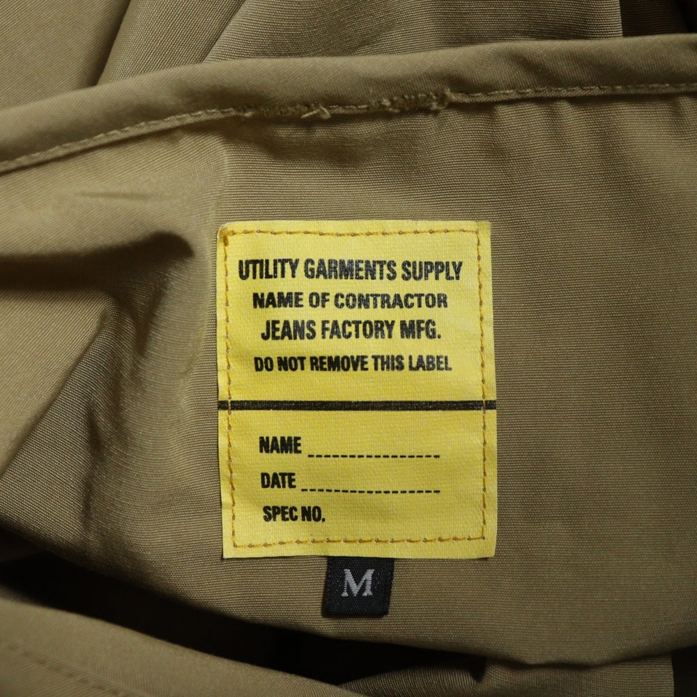 NO BRAND(ノーブランド) jeans factory clothes コンテナポケットブルゾンジャケット ベージュ