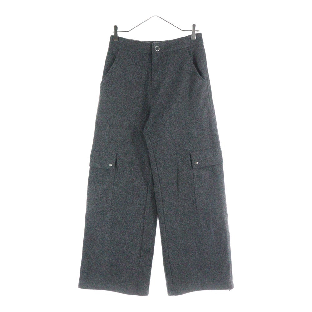 NO BRAND(ノーブランド) THE YON カーゴポケット スラックスパンツ グレー