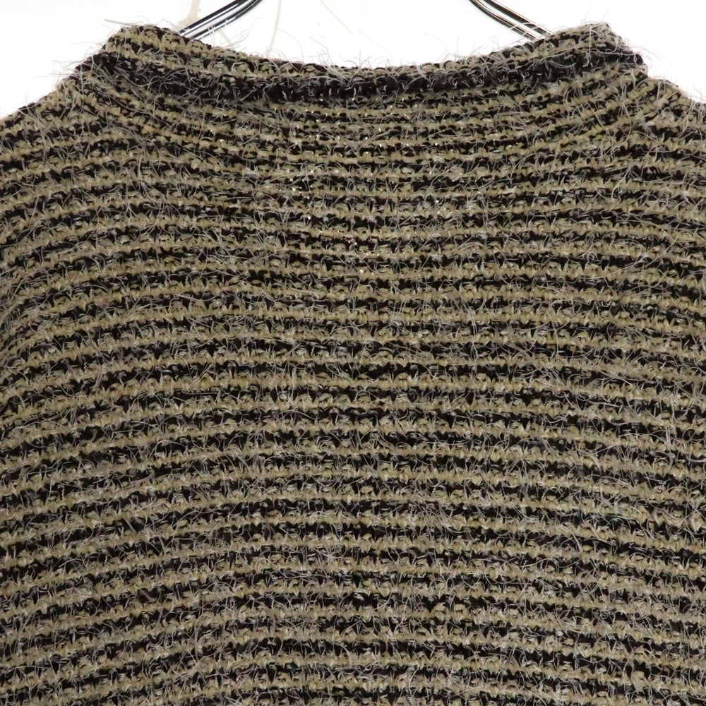 NO BRAND(ノーブランド) STEAF. 24AW PELT KNIT SHIRTS ペルトニットジップアップシャツ マルチカラー S24AW-K03