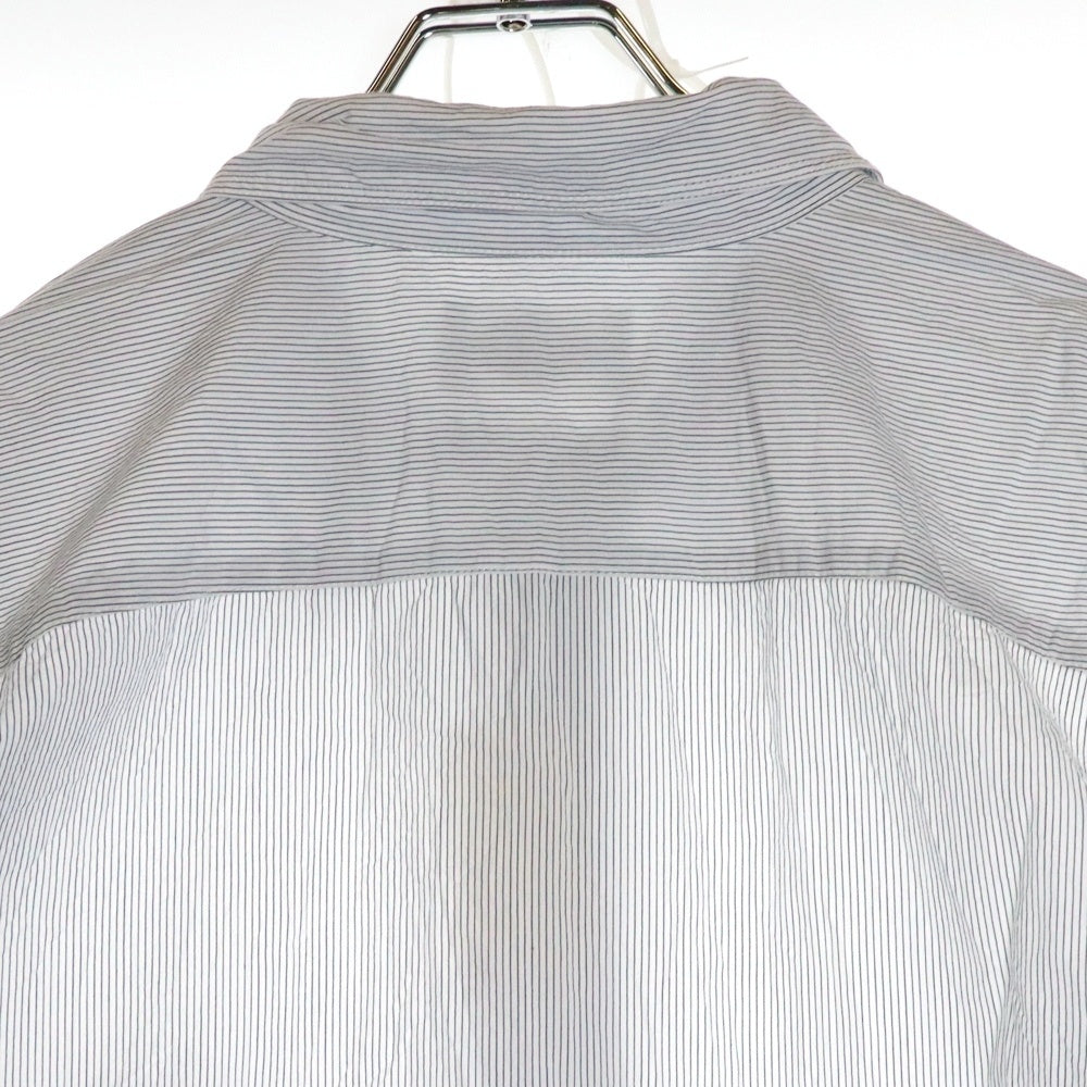Marvine Pontiak shirt makers(マーヴィンポンティアックシャツメイカーズ) ピンストライプ長袖シャツブラウス ホワイト 2003S