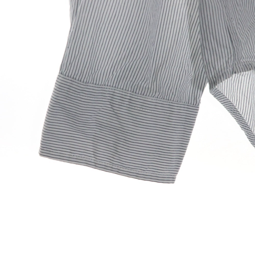 Marvine Pontiak shirt makers(マーヴィンポンティアックシャツメイカーズ) ピンストライプ長袖シャツブラウス ホワイト 2003S