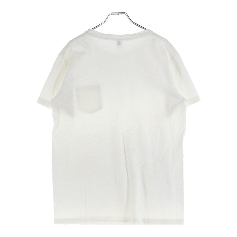 NO BRAND(ノーブランド) Velva Sheen 胸ポケットクルーネック半袖Tシャツカットソー ホワイト