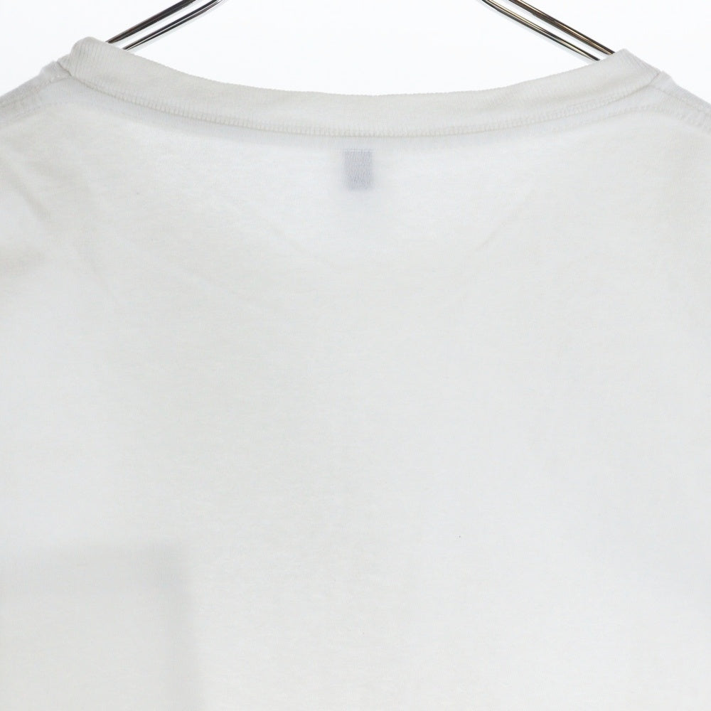 NO BRAND(ノーブランド) Velva Sheen 胸ポケットクルーネック半袖Tシャツカットソー ホワイト