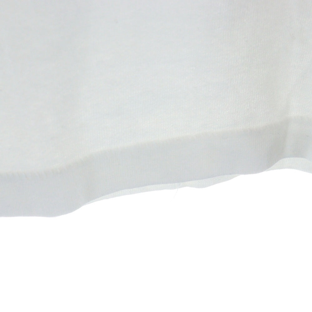 NO BRAND(ノーブランド) Velva Sheen 胸ポケットクルーネック半袖Tシャツカットソー ホワイト