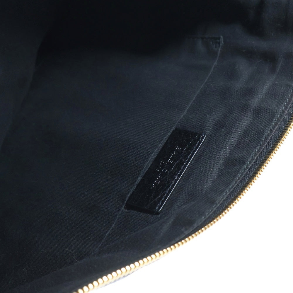 BALENCIAGA(バレンシアガ) ジャイアントクラッチ レザークラッチバッグ ブラック/ゴールド 370994
