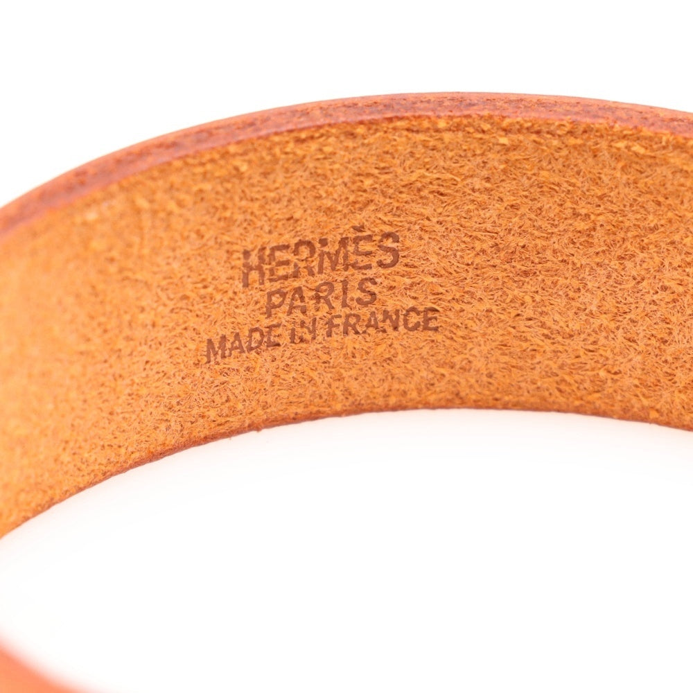 HERMES(エルメス) プールトゥール レザーバングル □M刻印 ブラウン