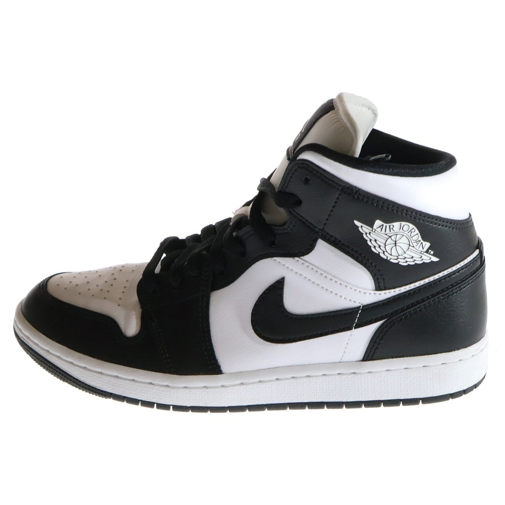 NIKE(ナイキ) WMNS Air Jordan 1 Mid エアジョーダン1 ミッドカットスニーカー US9.5/26.5cm ブラック DV0991-101