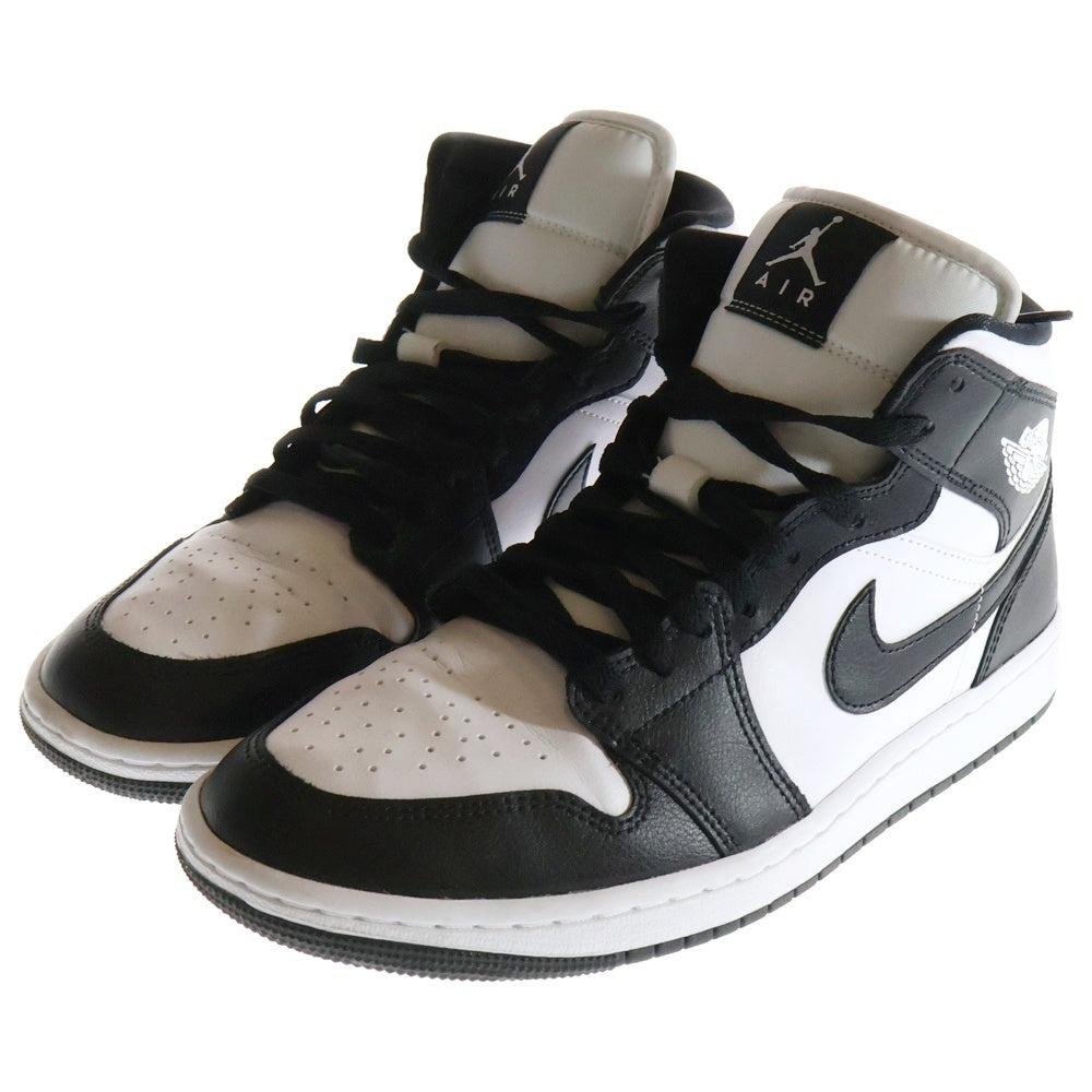 NIKE(ナイキ) WMNS Air Jordan 1 Mid エアジョーダン1 ミッドカットスニーカー US9.5/26.5cm ブラック DV0991-101