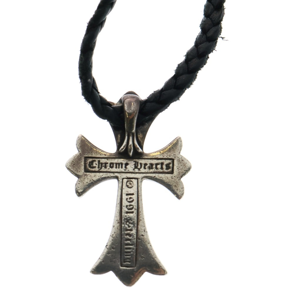 CHROME HEARTS(クロムハーツ) CH CRS SMLスモールCHクロス BC ボロチップブレイド ネックレス シルバー BCA220