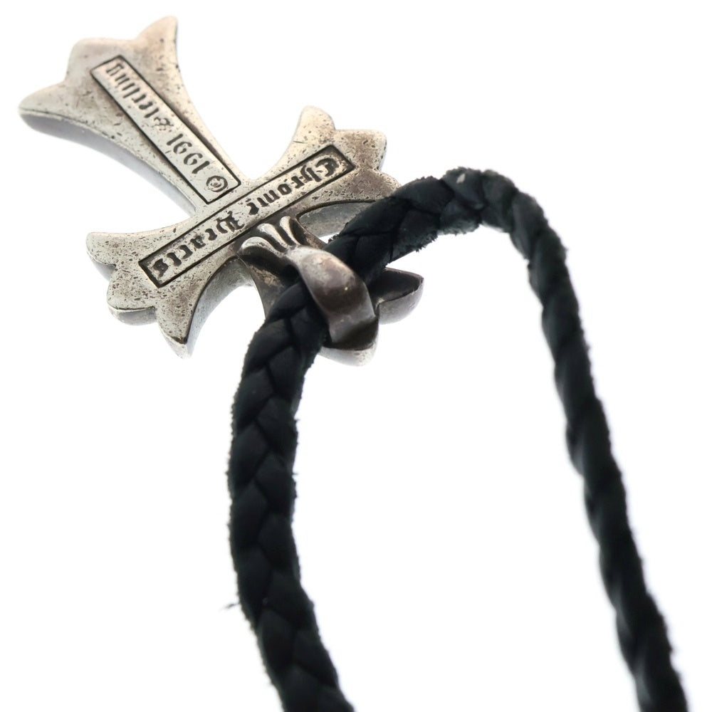 CHROME HEARTS(クロムハーツ) CH CRS SMLスモールCHクロス BC ボロチップブレイド ネックレス シルバー BCA220