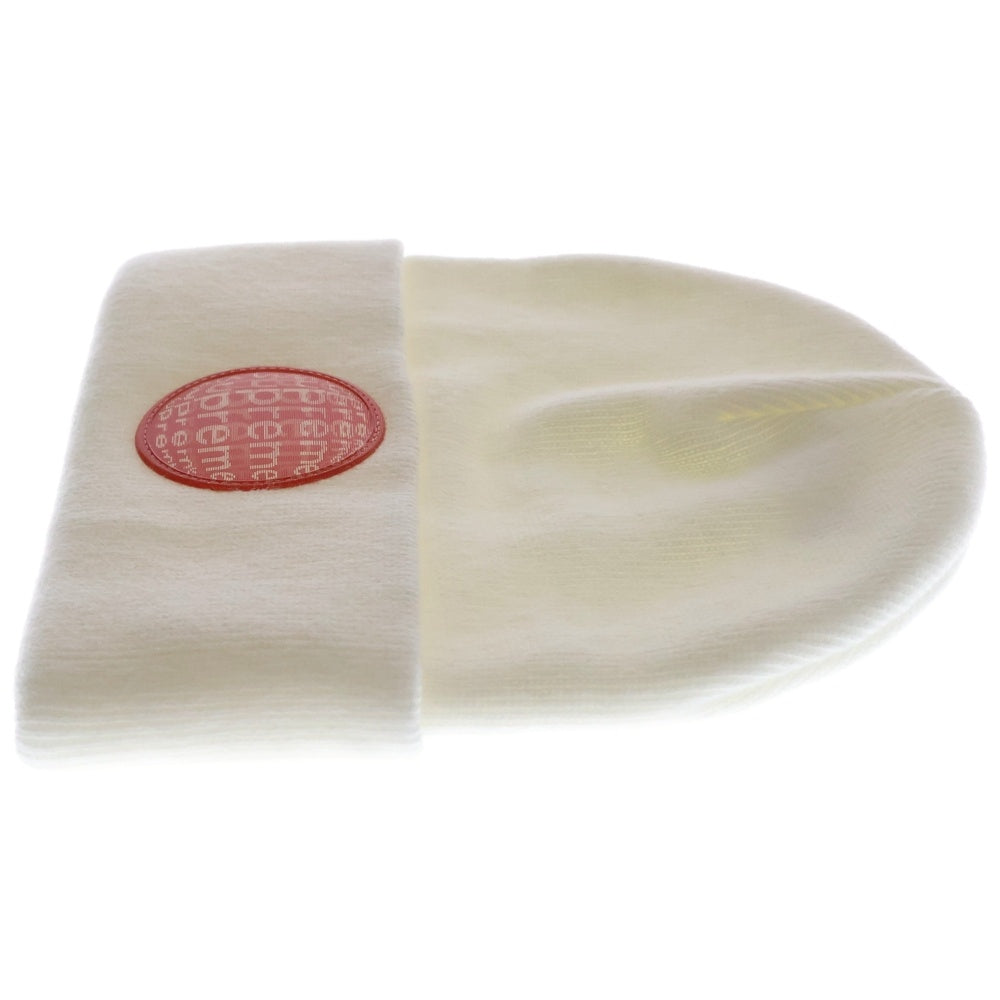 SUPREME(シュプリーム) 21SS Lenticular Patch Beanie レンチキュラーパッチ ビーニー ニット帽 帽子 ホワイト/レッド