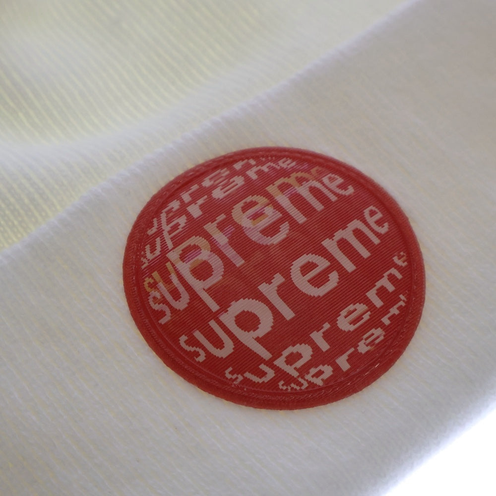 SUPREME(シュプリーム) 21SS Lenticular Patch Beanie レンチキュラーパッチ ビーニー ニット帽 帽子 ホワイト/レッド