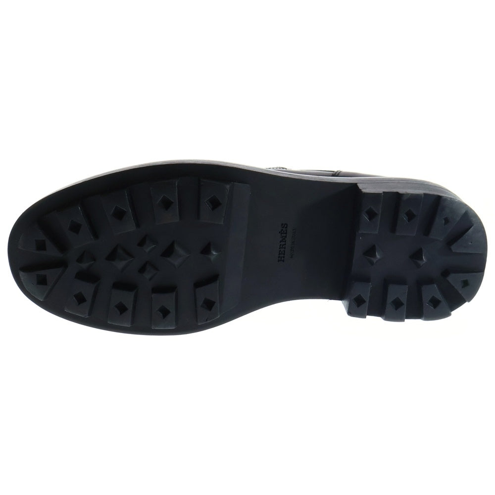 HERMES(エルメス) ファースト ケリーバックル レザーローファー ブラック