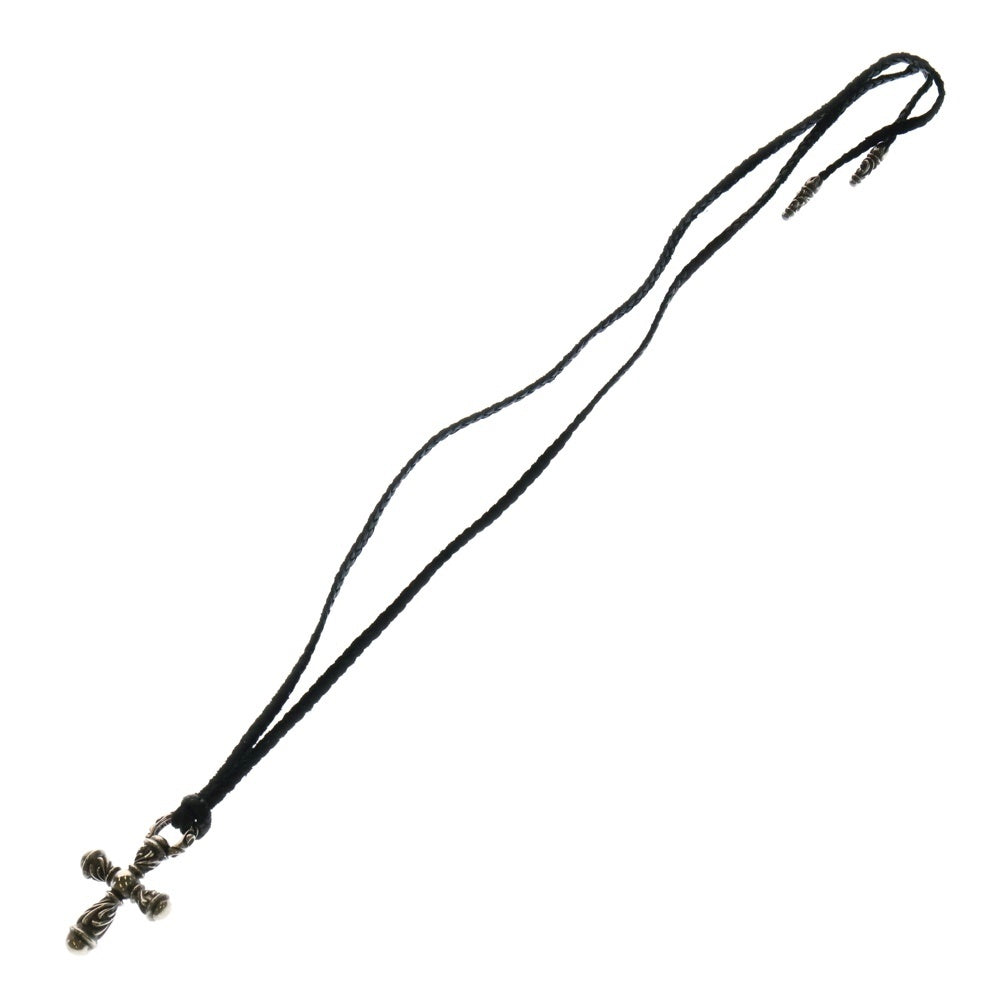 CHROME HEARTS(クロムハーツ) CAMPANA CROSS SM カンパナクロス スモール レザーブレイド ペンダント ネックレス シルバー