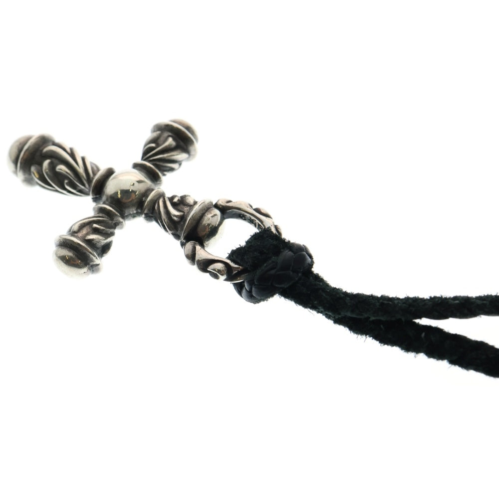 CHROME HEARTS(クロムハーツ) CAMPANA CROSS SM カンパナクロス スモール レザーブレイド ペンダント ネックレス シルバー