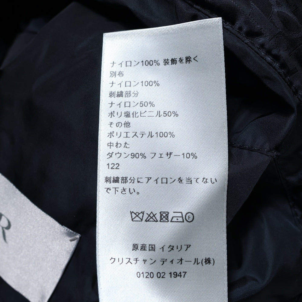 DIOR(ディオール) オブリーク 総柄ナイロンダウンジャケット ブラック 943C449A4462