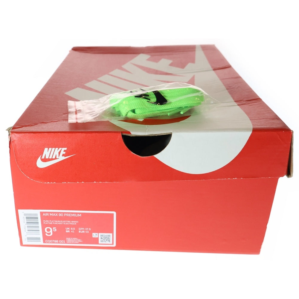 NIKE(ナイキ) Air Max 90 SCALY UPPERS エアマックス90 スケアリー アッパーズ グレー/グリーン ローカットスニーカー US9.5/27.5cm CQ0786-001