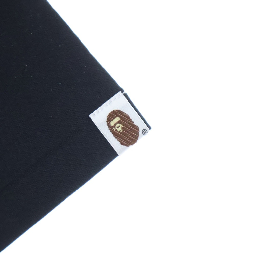 A BATHING APE(アベイシングエイプ) COLOR CAMO BY BATHING APE TEE クルーネック半袖Tシャツカットソー ブラック/レッド 001TEL801017M
