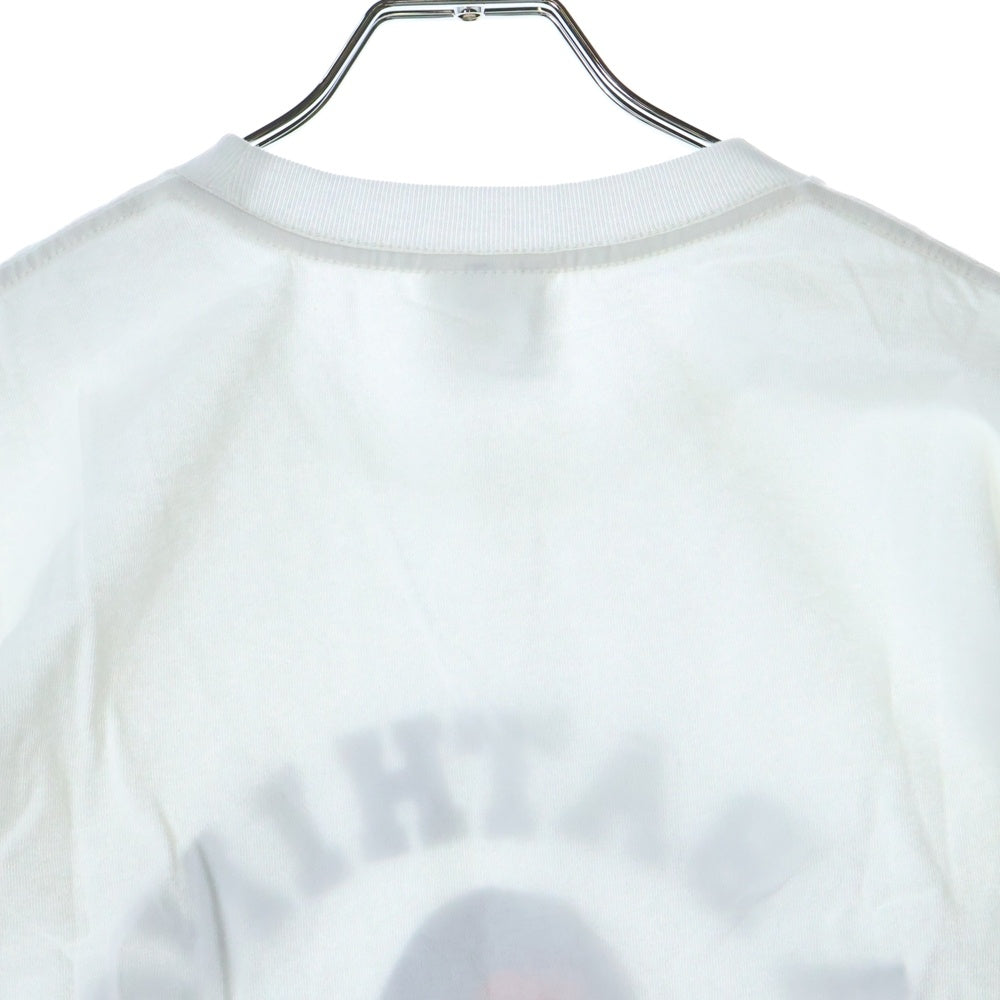 A BATHING APE(アベイシングエイプ) COLLEGE LS TEE クルーネック長袖Tシャツカットソー ホワイト 001LTL802001L