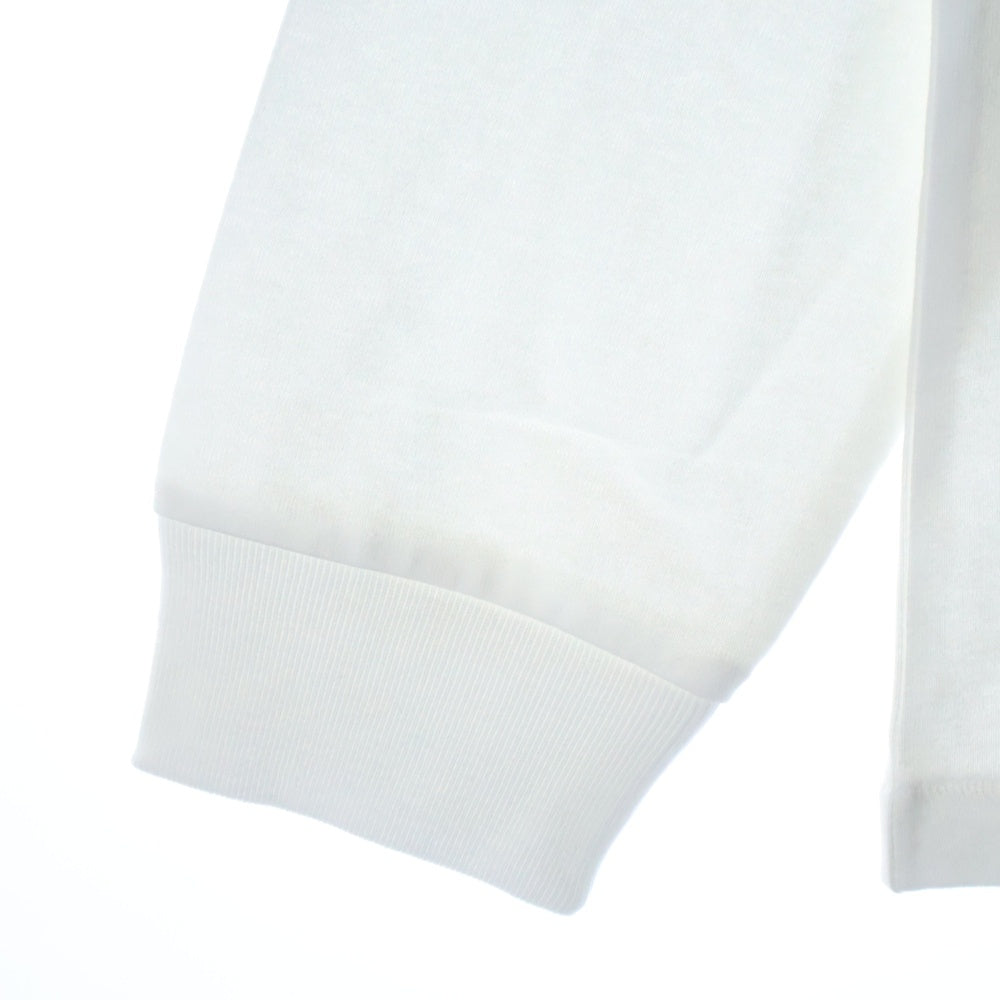 A BATHING APE(アベイシングエイプ) COLLEGE LS TEE クルーネック長袖Tシャツカットソー ホワイト 001LTL802001L