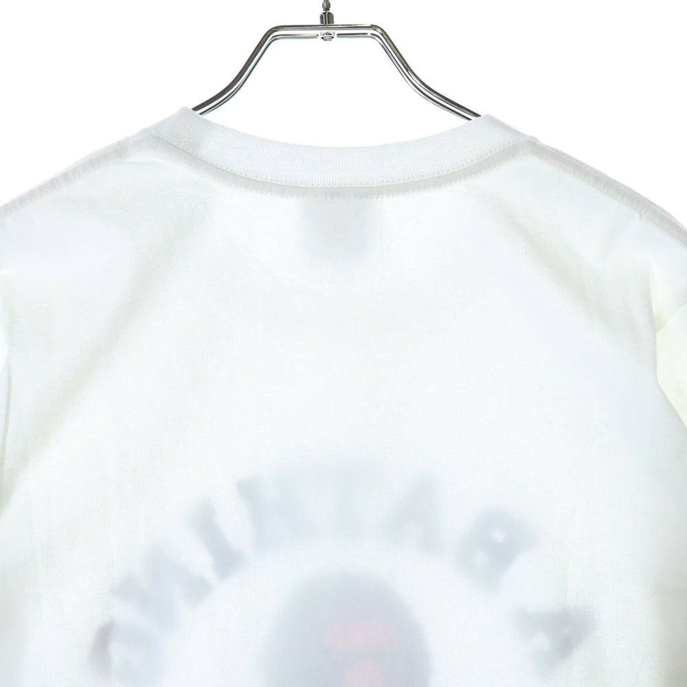 A BATHING APE(アベイシングエイプ) COLLEGE LS TEE クルーネック長袖Tシャツカットソー ホワイト 001LTL802001L