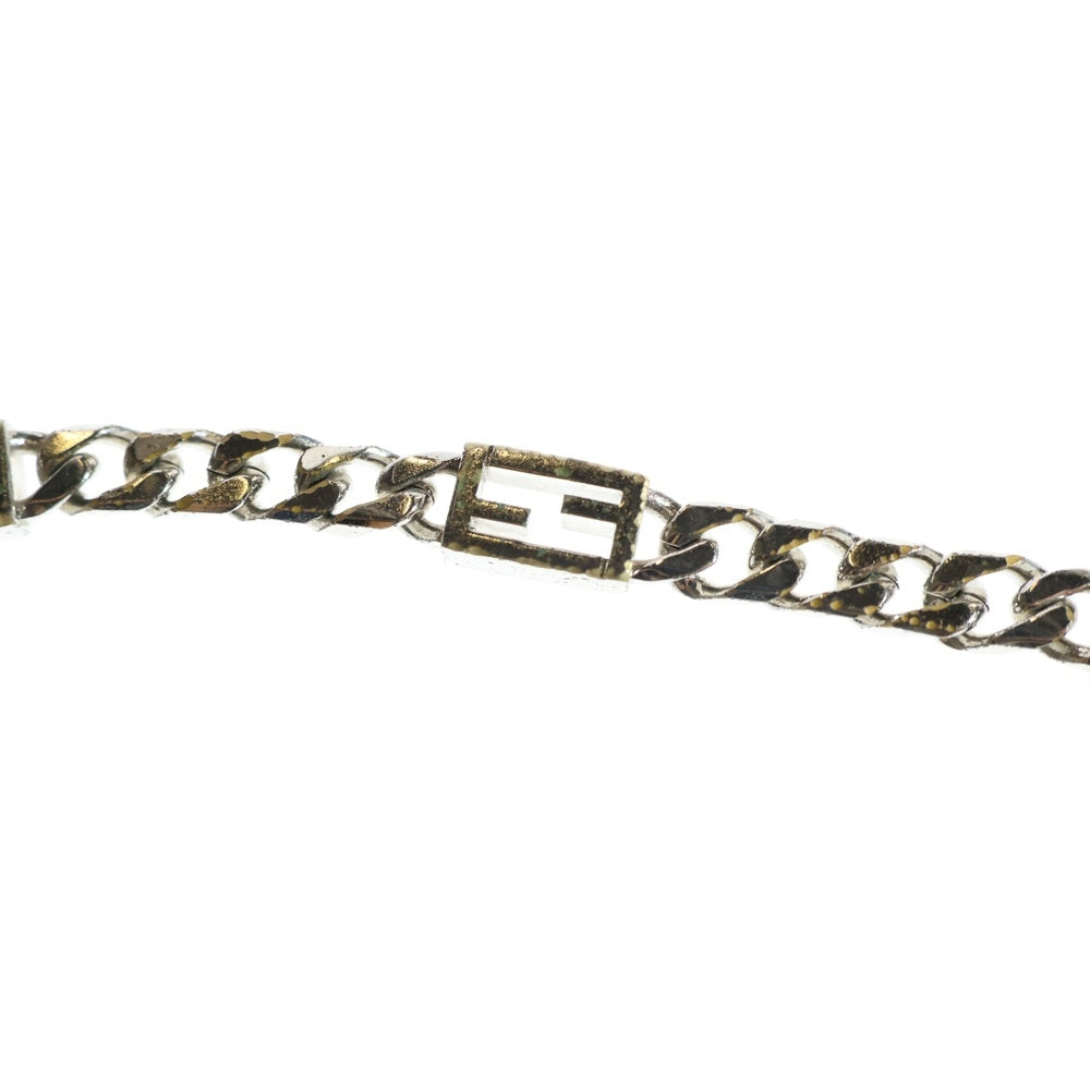 FENDI(フェンディ) ロゴ ネックレスチェーン シルバー 1A3623