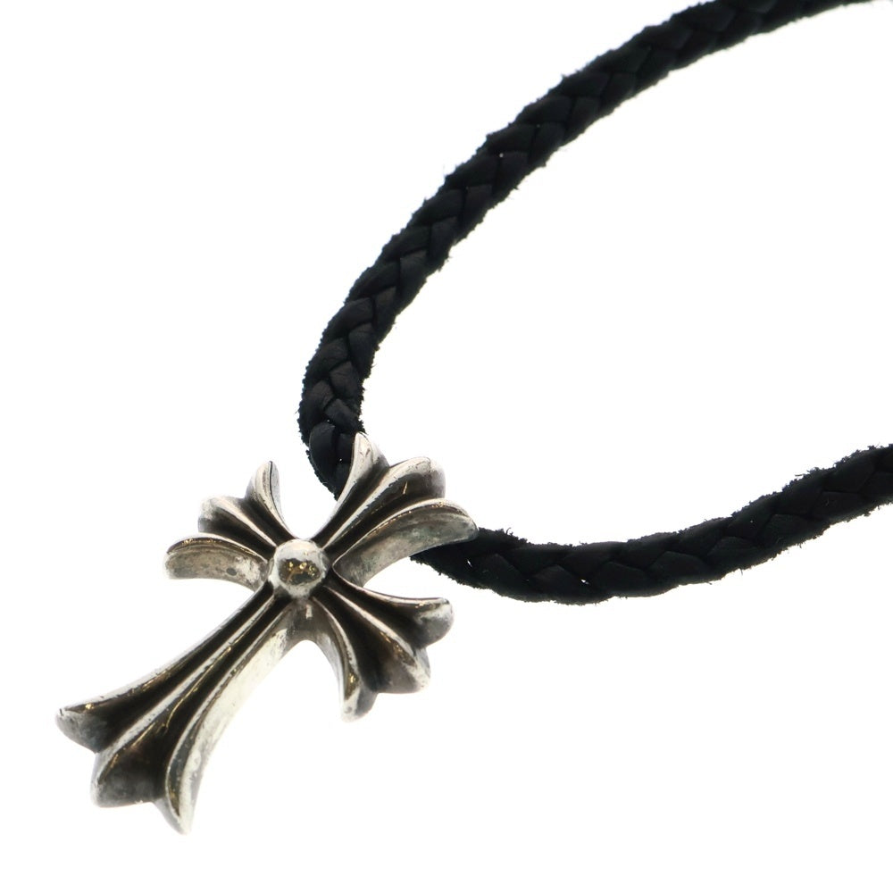 CHROME HEARTS(クロムハーツ) CH CRS SMLスモールCHクロス BC ボロチップブレイド ネックレス シルバー BCA220