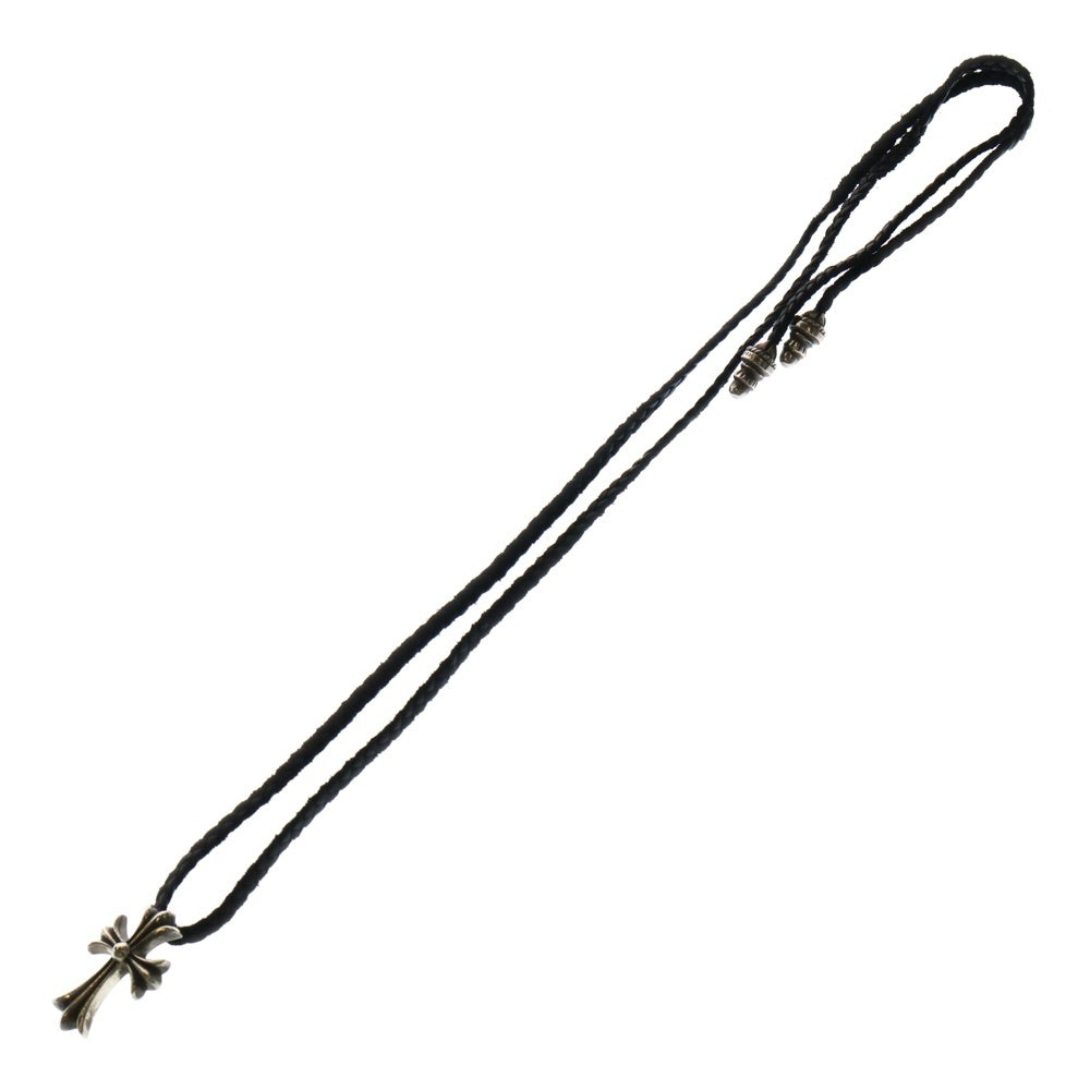 CHROME HEARTS(クロムハーツ) CH CRS SMLスモールCHクロス BC ボロチップブレイド ネックレス シルバー BCA220