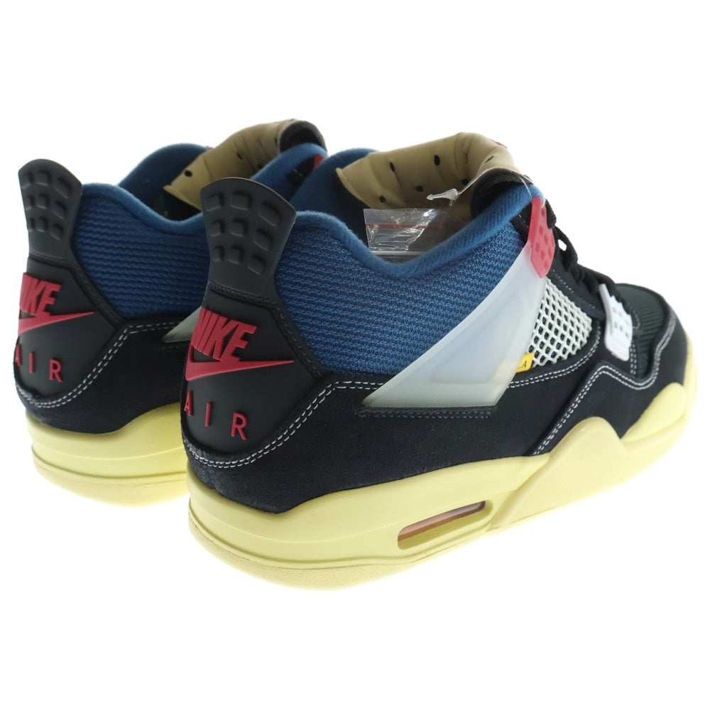 NIKE(ナイキ) ×UNION AIR JORDAN 4 OFF NOIR ×ユニオン エアジョーダン4 ハイカットスニーカー US8.5/26.5cm マルチカラー DC9533-001