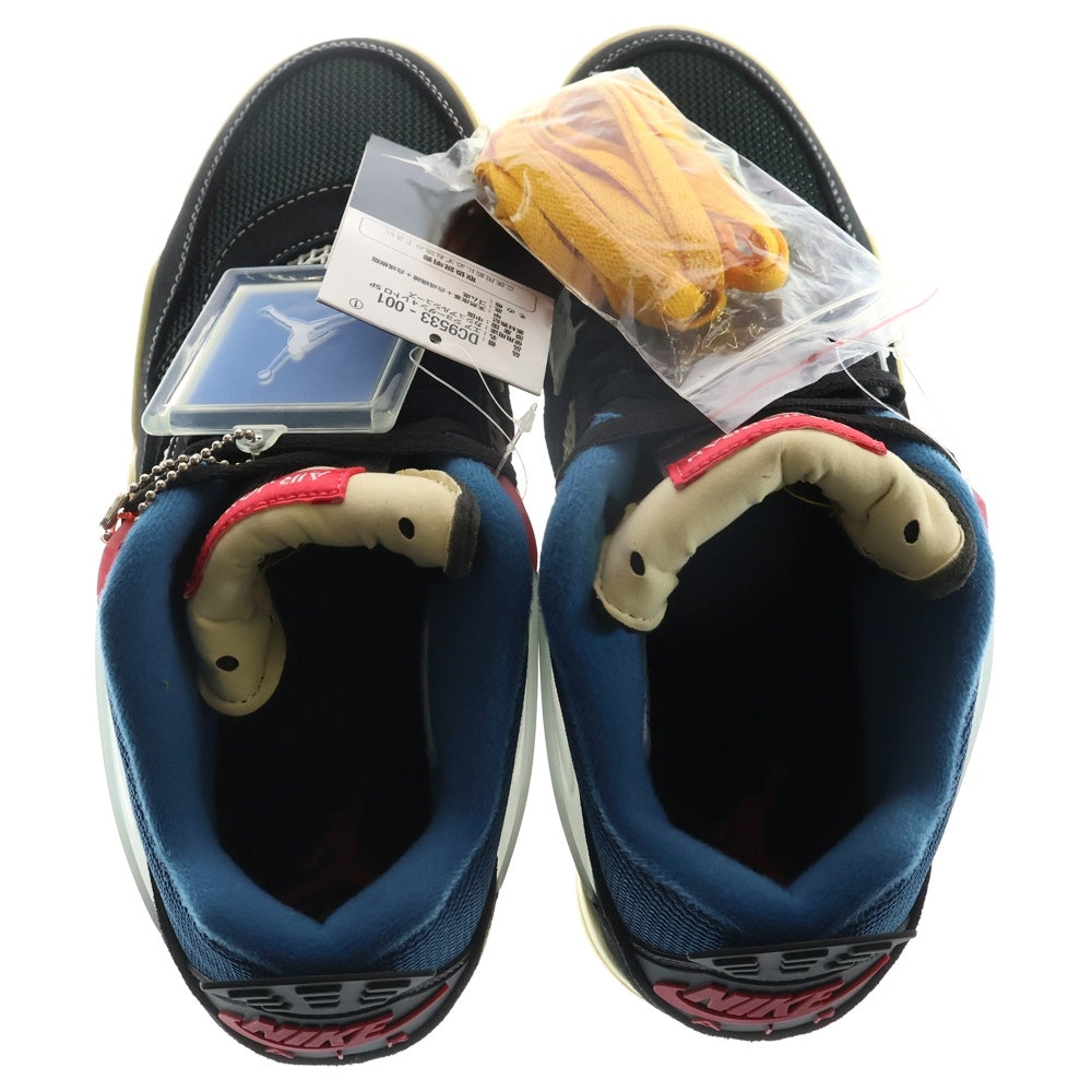 NIKE(ナイキ) ×UNION AIR JORDAN 4 OFF NOIR ×ユニオン エアジョーダン4 ハイカットスニーカー US8.5/26.5cm マルチカラー DC9533-001
