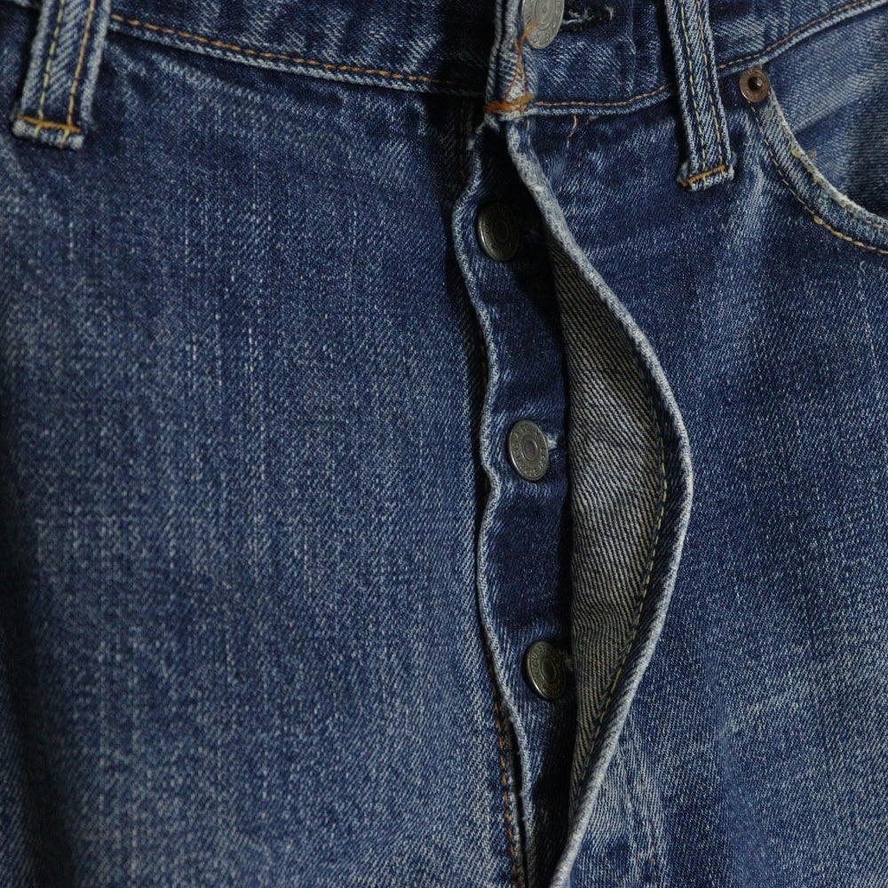 Levi's(リーバイス) 60S VINTAGE 501 BIGE 前期 ボタン裏刻印6 平行ステッチ 不均等V ボタンフライデニムパンツ インディゴ