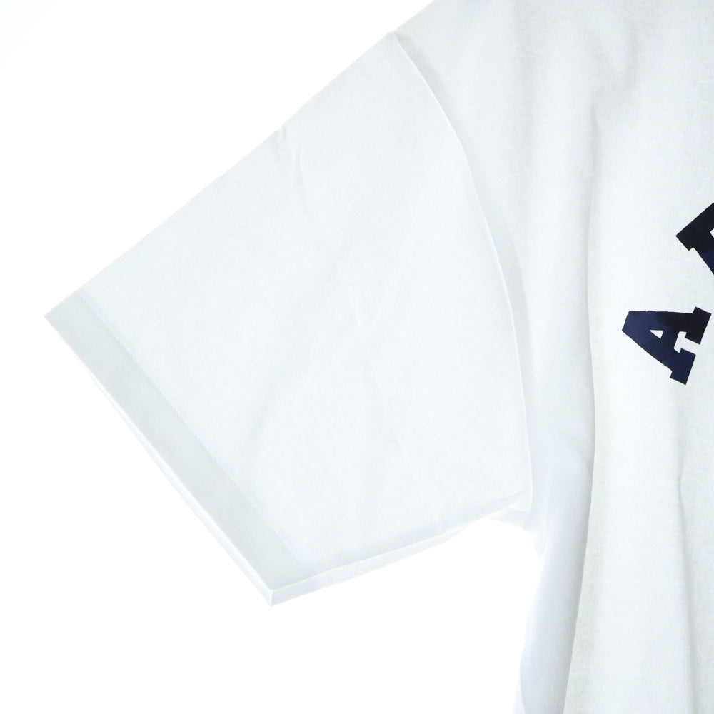 A BATHING APE(アベイシングエイプ) COLOR CAMO COLLEGE TEE カラーカモ クルーネック半袖Tシャツカットソー ホワイト/ネイビー 001TEL801016M