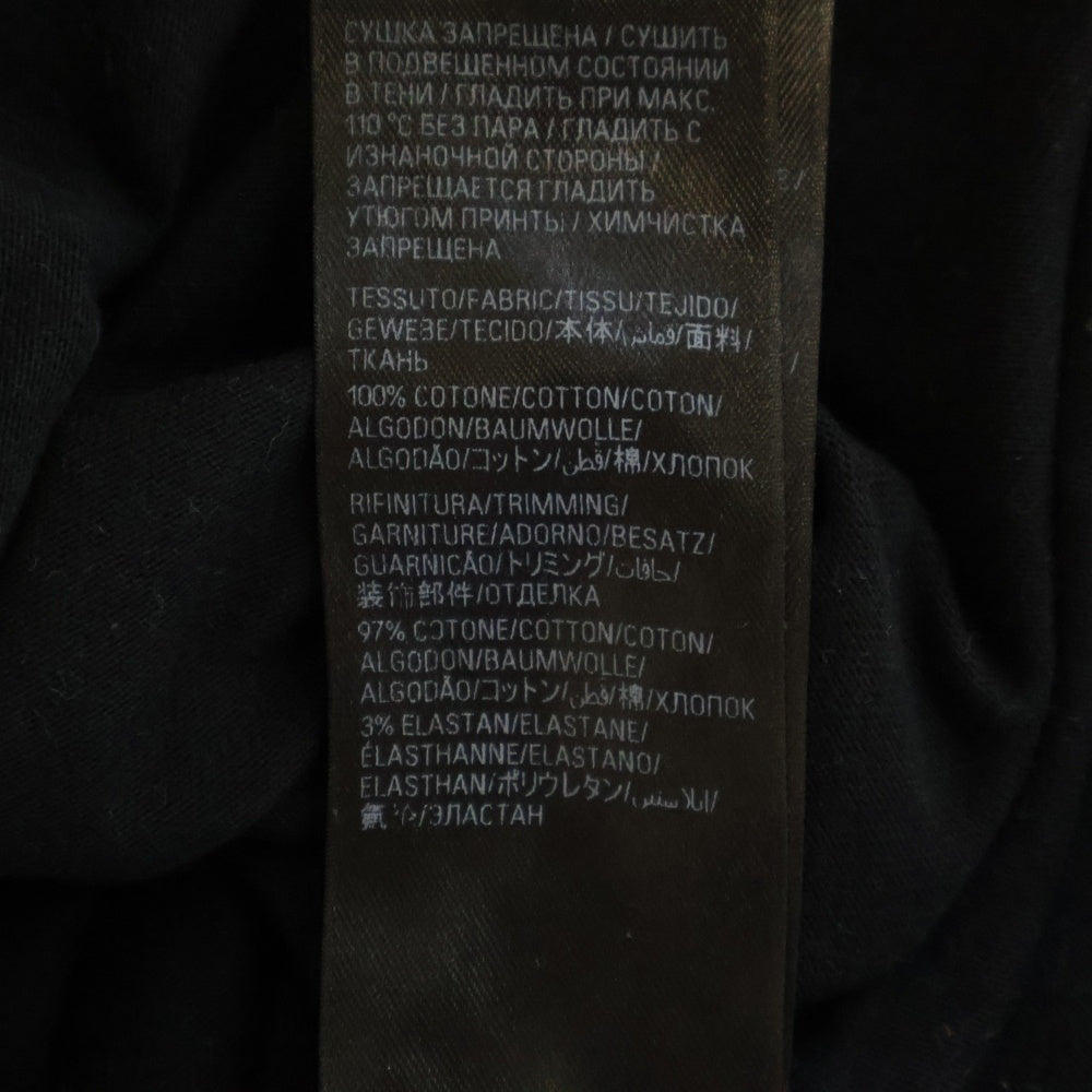 BALENCIAGA(バレンシアガ) 23AW レイヤードスポーツロゴ クルーネック半袖Tシャツカットソー ブラック 739028 TPVF2