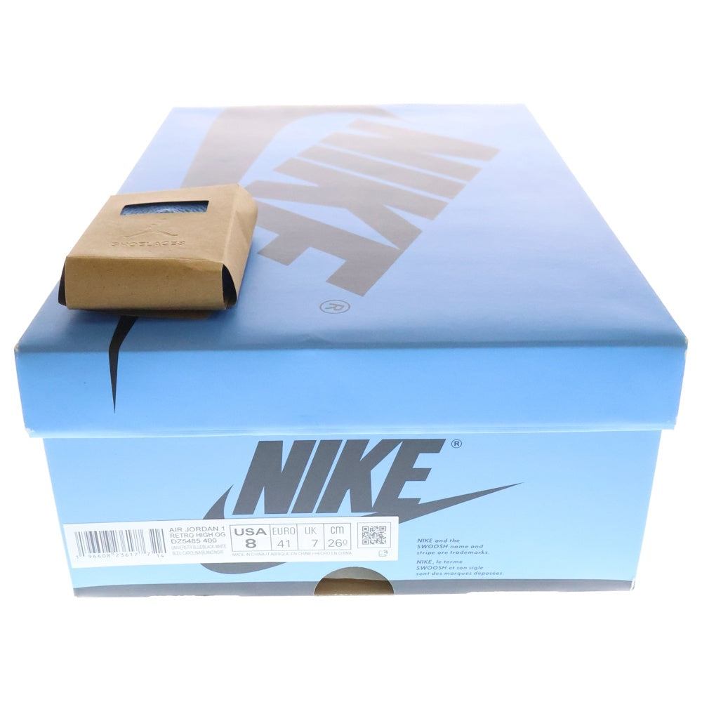 NIKE(ナイキ) AIR JORDAN 1 RETRO HI OG UNIVERSITY BLUE エアジョーダン1ハイOG ユニバーシティブルー ハイカットスニーカー ブルー/ホワイト US8/26cm DZ5485-400