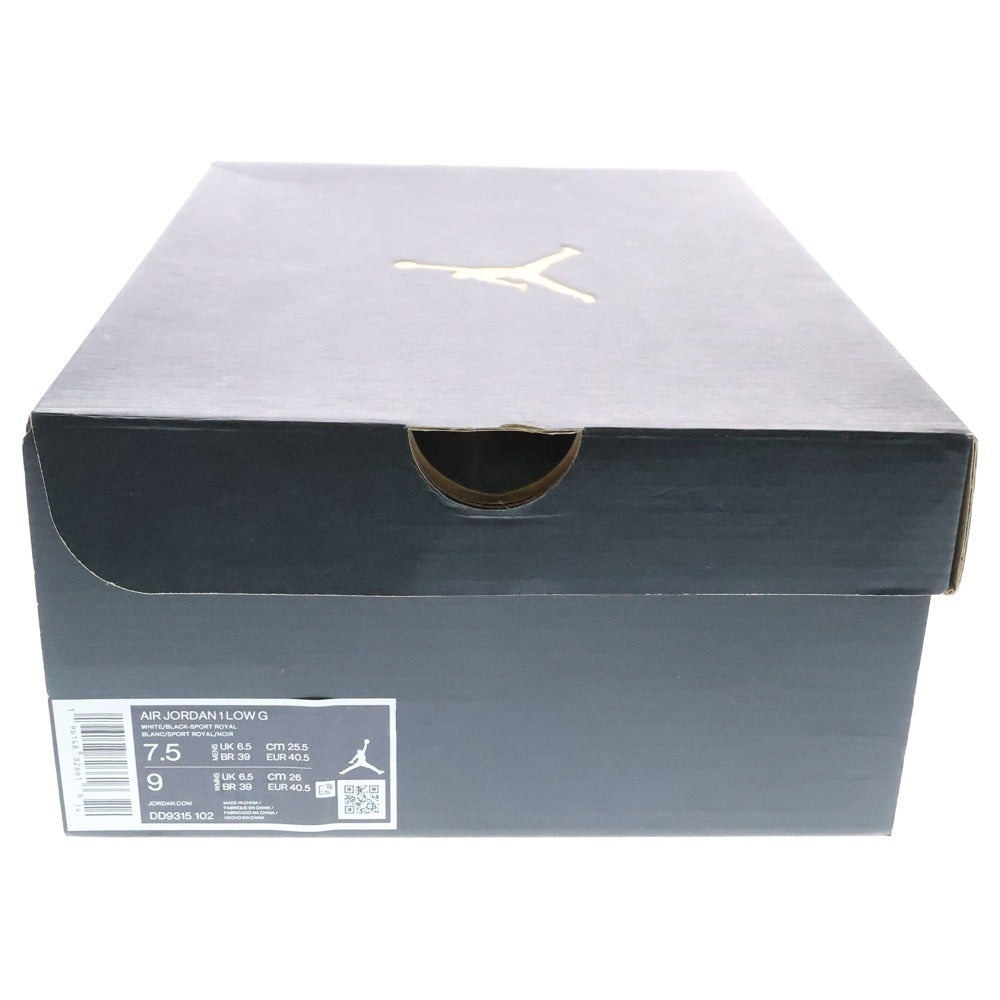 NIKE(ナイキ) AIR JORDAN 1 LOW GOLF ROYAL TOE エアジョーダン1 ロー ゴルフ ロイヤルトゥ ローカットスニーカー ブルー/ブラック/ホワイト US7.5/25.5cm DD9315-102