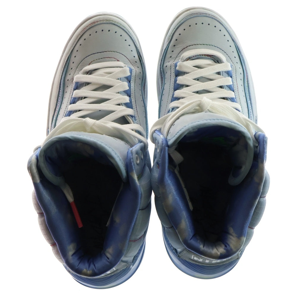 NIKE(ナイキ) ×J BALVIN AIR JORDAN 2 RETRO J バルヴィン エアジョーダン2 レトロ ハイカットスニーカー ブルー US7.5/25.5cm DQ7691-419