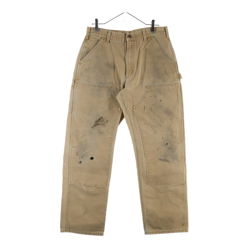Carhartt(カーハート) Dungaree Fit Double Knee ダブルニー コットンダック カーペンターパンツ ブラウン