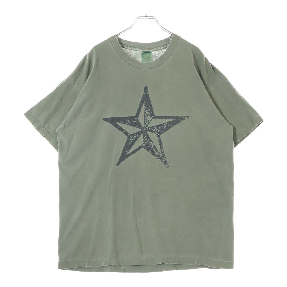 VINTAGE(ヴィンテージ) R.E.M. 1995 TOUR 両面プリント クルーネック半袖Tシャツカットソー カーキ