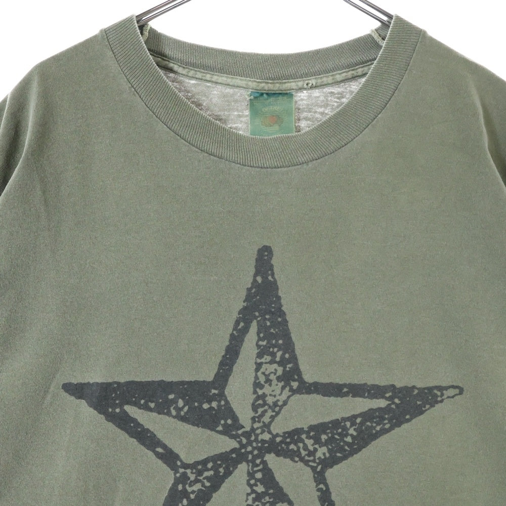 VINTAGE(ヴィンテージ) R.E.M. 1995 TOUR 両面プリント クルーネック半袖Tシャツカットソー カーキ